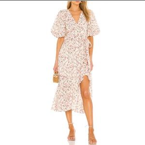 Revolve x MINKPINK Kasey Puff Sleeve Midi Dress